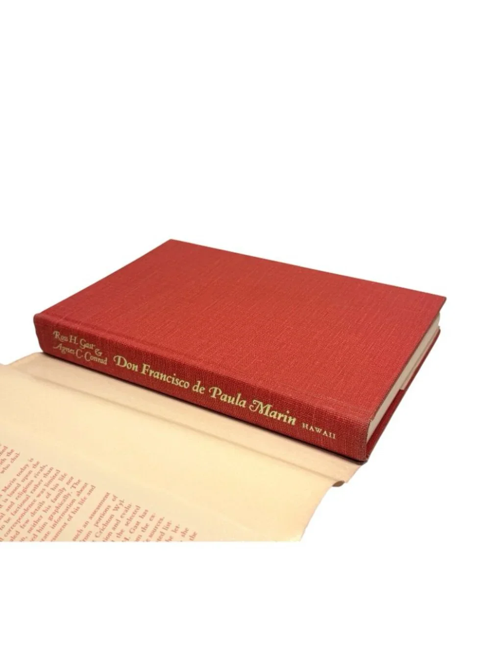 Don Francisco de Paula Marin Biography Letters and Journal 1973 Hawaiian History